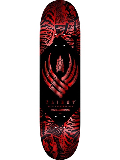 [ilu-skate-decks-powell-peralta-skeleton-red-foil-flight-deck-black-red-8-38] Powell Peralta Skeleton Red Foil Flight Deck Black/Red 8.38"