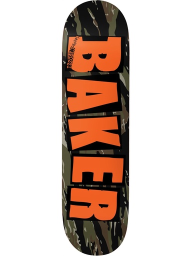 [ilu-skate-decks-baker-brand-logo-tiger-stripe-twin-tail-jacopo-carozzi-8-38] Baker Brand Logo Tiger Stripe Twin Tail Jacopo Carozzi 8.38"