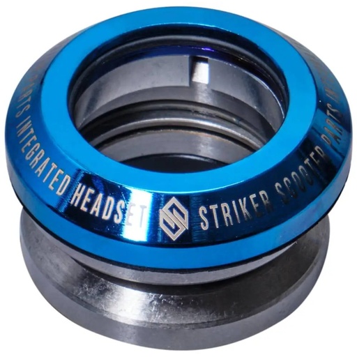 [cen_STR-HEAD-BLU] Striker - Jeu De Direction Trottinette Intégré - Blue Chrome