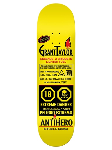 [ilu-skate-decks-anti-hero-fueled-up-grant-taylor-8-38] Anti Hero Fueled Up Grant Taylor 8.38"