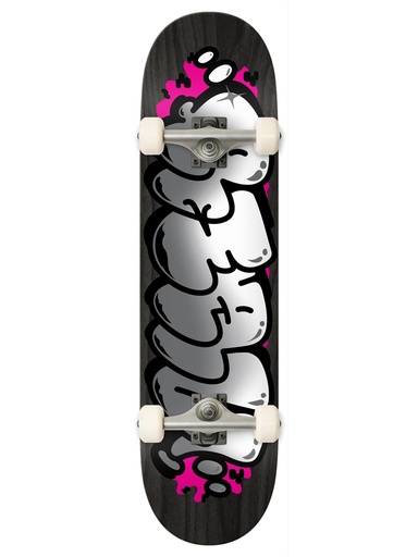 [ilu-skate-completes-real-bubble-letter-foil-complete-black-8-5] Real Bubble Letter Foil Complete Black 8.5"