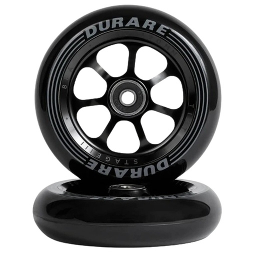 [cen_05-25-990] Tilt Durare Spoked Roues Pack de 2 - Noir - 120mm