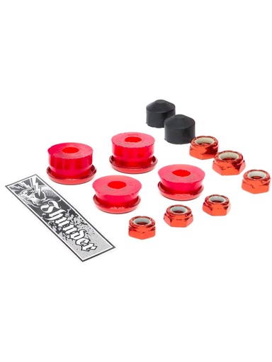[ilu-skate-hardware-thunder-bushing-rebuild-kit-upgrade-90a-red] Thunder Bushing Rebuild KIT Upgrade 90A Red
