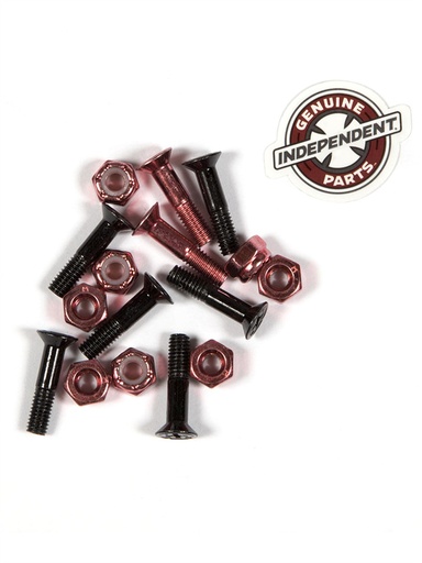 [ilu-skate-hardware-independent-genuine-parts-hardware-phillips-7-8-black-red] Independent Genuine Parts Hardware Phillips 7/8" Black/Red