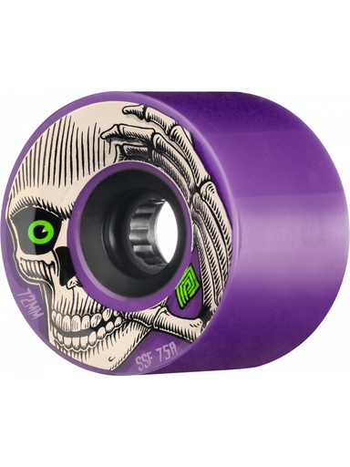 [ilu-skate-wheels-powell-peralta-ssf-soft-slide-kevin-75a-72mm-kevin-reimer-purple] Powell Peralta SSF Soft Slide Kevin 75A 72mm Kevin Reimer Purple