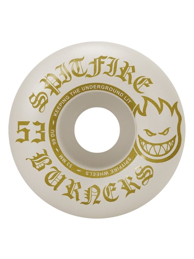 [ilu-skate-wheels-spitfire-99d-burners-53mm-gold] Spitfire 99D Burners 53mm Gold