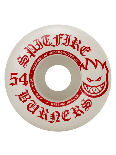 [ilu-skate-wheels-spitfire-99d-burners-54mm-red] Spitfire 99D Burners 54mm Red