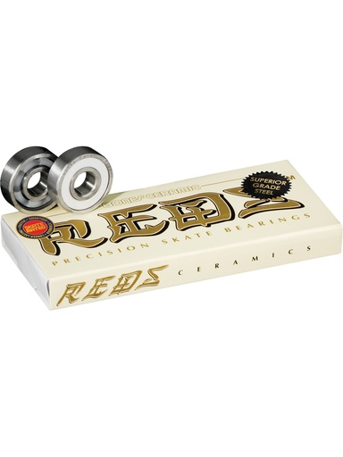 [ilu-skate-bearings-bones-bearings-ceramic-super-reds-silver-white] Bones Bearings Ceramic Super Reds Silver/White