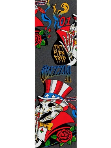 [ilu-skate-griptape-grizzly-don-t-even-trip-griptape-black] Grizzly Don't even trip Griptape Black