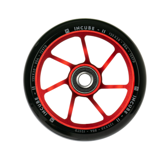 ETHIC Roue Incube V2 12 STD 125mm Rouge (Tailles : 125 mm) 