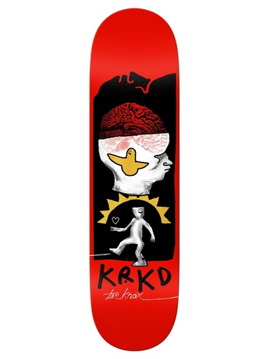 [ilu-skate-decks-krooked-brain-and-bird-tom-knox-8-5] Krooked Brain and Bird Tom Knox 8.5"