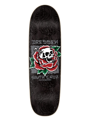 [ilu-skate-decks-santa-cruz-skull-rose-eric-dressen-9-25] Santa Cruz Skull Rose Eric Dressen 9.25"