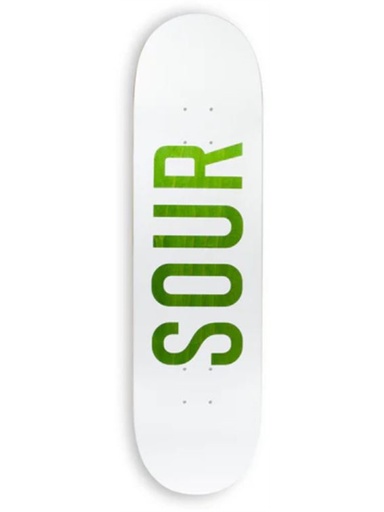[ilu-skate-decks-sour-sour-army-white-8-25] Sour Sour Army White 8.25"