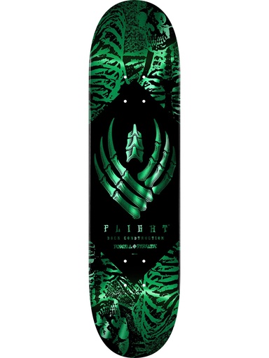 [ilu-skate-decks-powell-peralta-skeleton-teal-foil-flight-deck-black-teal-foil-8-13] Powell Peralta Skeleton Teal Foil Flight Deck Black/Teal Foil 8.13"