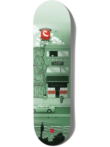 [ilu-skate-decks-chocolate-pixel-city-stevie-perez-8-4] Chocolate Pixel City Stevie Perez 8.4"